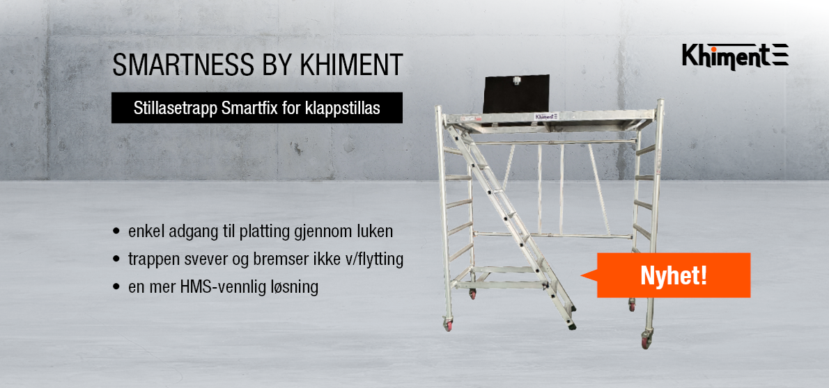 Stillasetrapp for Klappstillas - Nyhet!