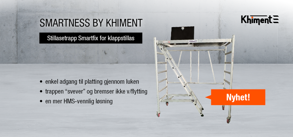 Stillasetrapp for Klappstillas - Nyhet!