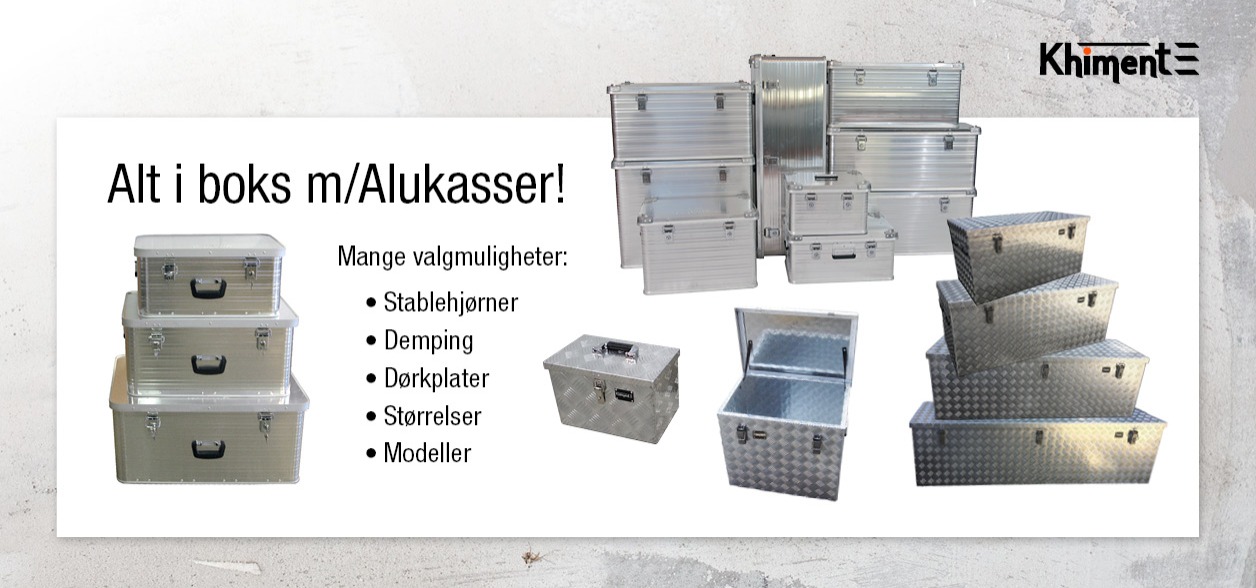Alt i boks med Alukasser fra Khiment!